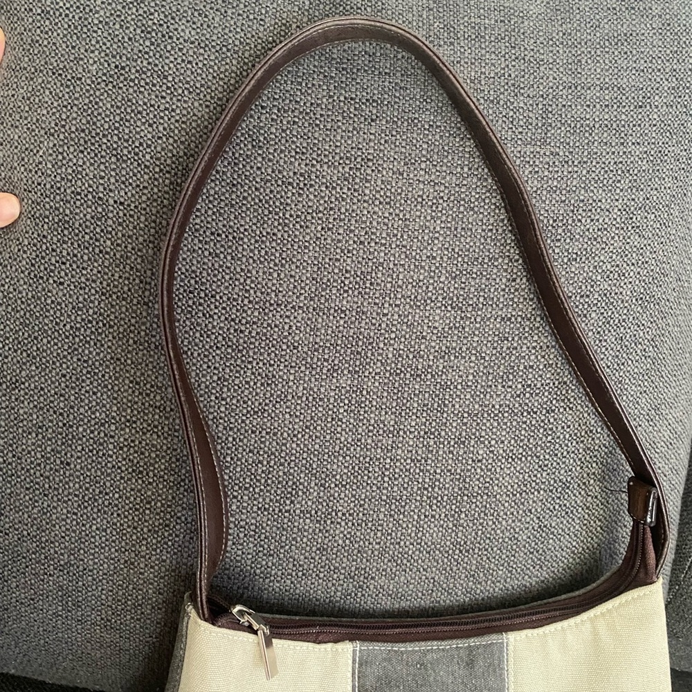 Colorblock Canvas Shoulder Bag - Picture 6 of 6